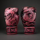 Боксови ръкавици - Venum Dragon's Flight Boxing Gloves - Black/Metallic Pink